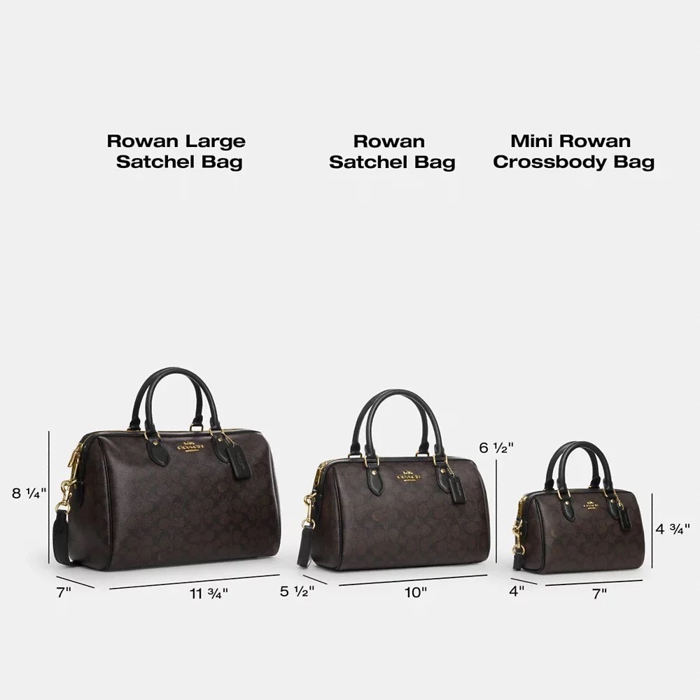 🆕 Coach Rowan Satchel Bag - Picture 6 of 7